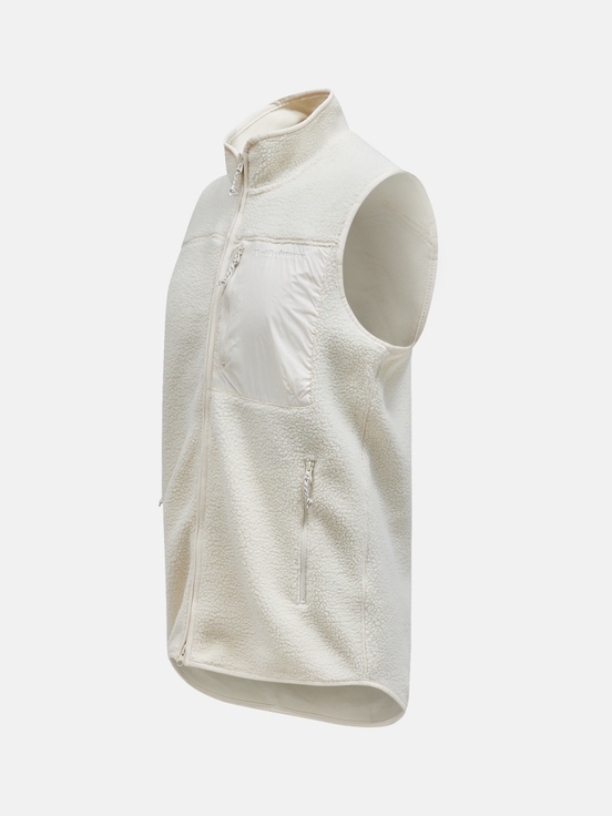 White Men Peak Performance Pile Vest | US-GLFWB6851