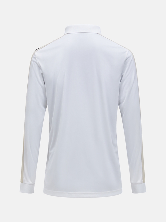 White Men Peak Performance Player Longsleeve Polo Shirts | US-SOJPX4659