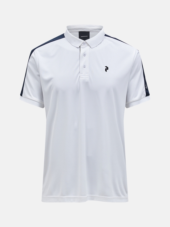 White Men Peak Performance Player Polo Polo Shirts | US-TGLRQ8364