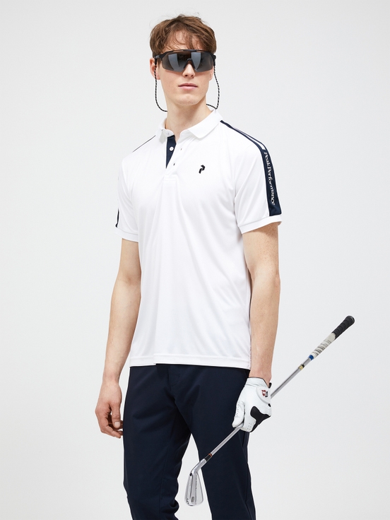 White Men Peak Performance Player Polo Polo Shirts | US-TGLRQ8364