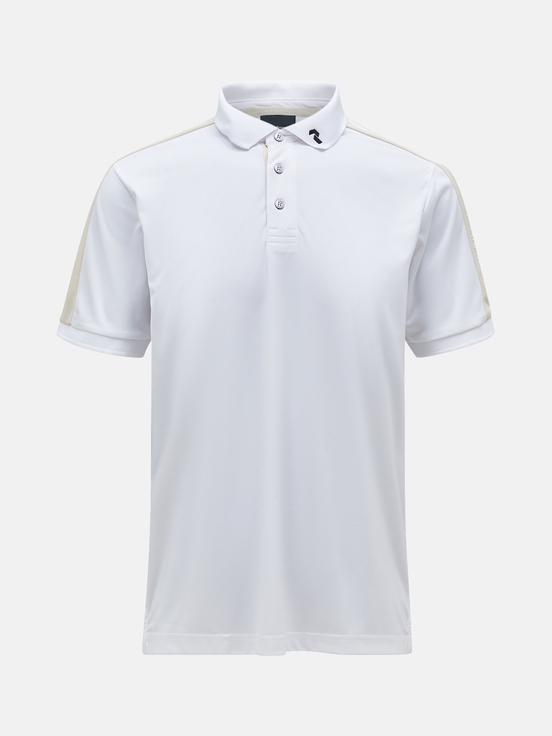 White Men Peak Performance Player Polo Shirts | US-QHLFX3715