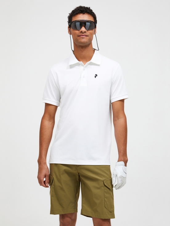 White Men Peak Performance Vespar Polo Shirts | US-SPGZD3751