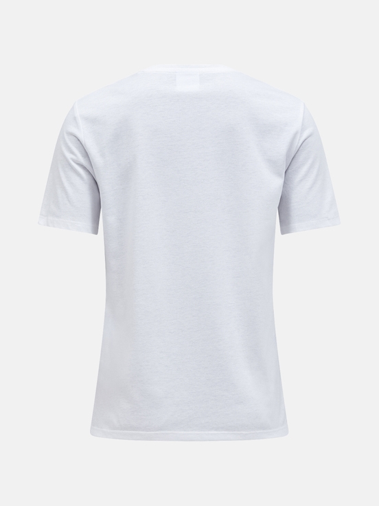 White Women Peak Performance Explore Graphic T-shirt | US-DENOW0861