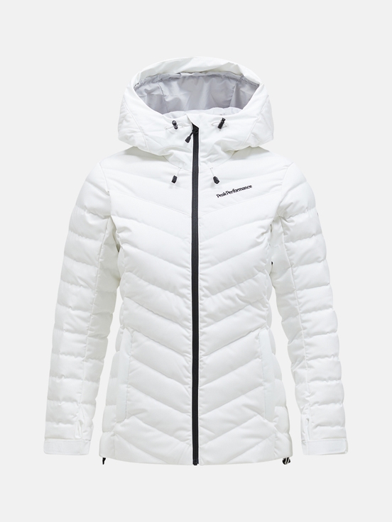 White Women Peak Performance Frost Down Ski Jacket | US-HALZT2097