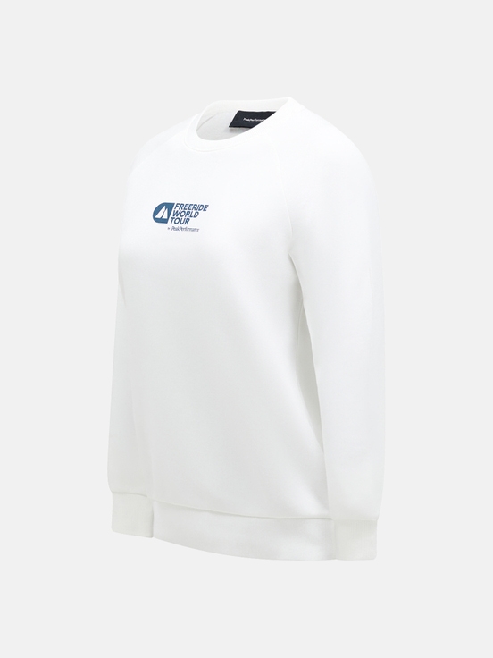 White Women Peak Performance Fwt Logo Crew Sweatshirt | US-JOZRH0826