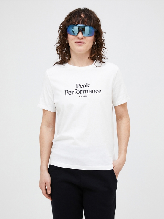 White Women Peak Performance Original T-shirt | US-RPVZE5124