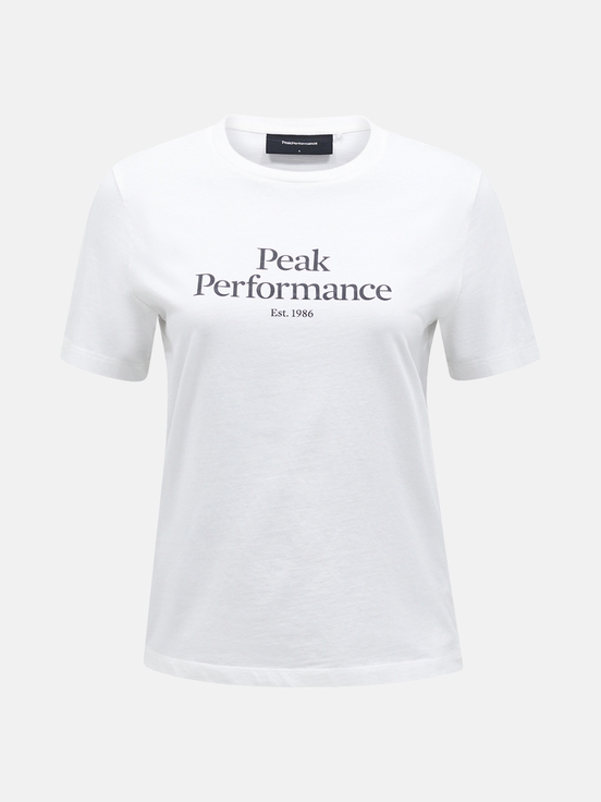 White Women Peak Performance Original T-shirt | US-RPVZE5124