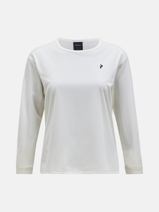 White Women Peak Performance Trail Longsleeve T-shirt | US-CAFGX6134