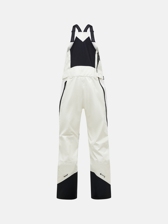 White / Black Women Peak Performance Vertical Gore-tex Pro 3l Shell Bib Pants | US-DLECG7601