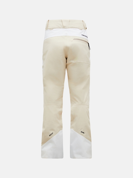 White / Cream Men Peak Performance 2l Insulated Shell Stretch Ski Pants | US-CBFVE7213