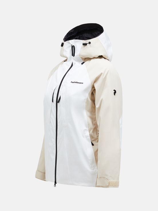 White / Cream Women Peak Performance Insulated 2l Ski Jacket | US-VTEPL3704