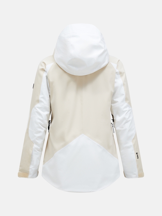 White / Cream Women Peak Performance Insulated 2l Ski Jacket | US-VTEPL3704