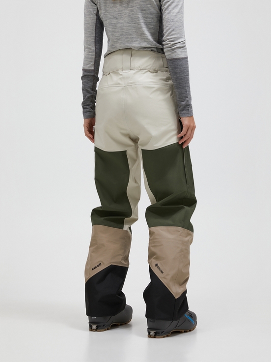 White / Olive / Khaki Women Peak Performance Gravity Gore-tex 3l Shell Ski Pants | US-RJVAE0792