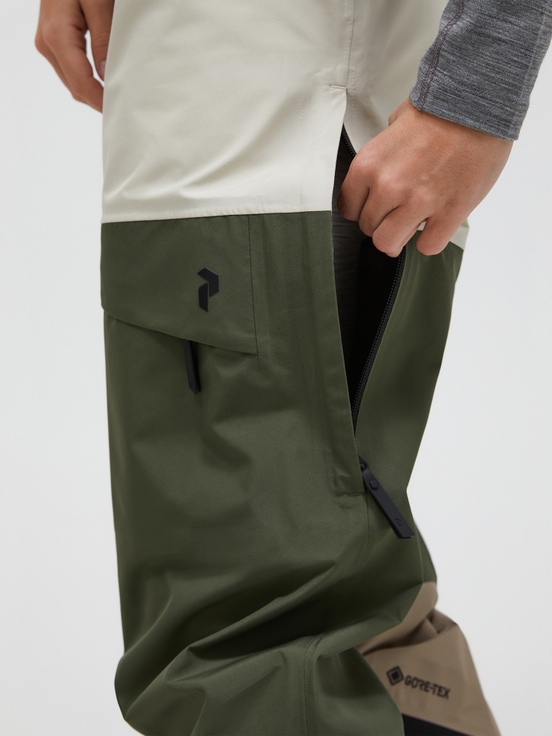 White / Olive / Khaki Women Peak Performance Gravity Gore-tex 3l Shell Ski Pants | US-RJVAE0792