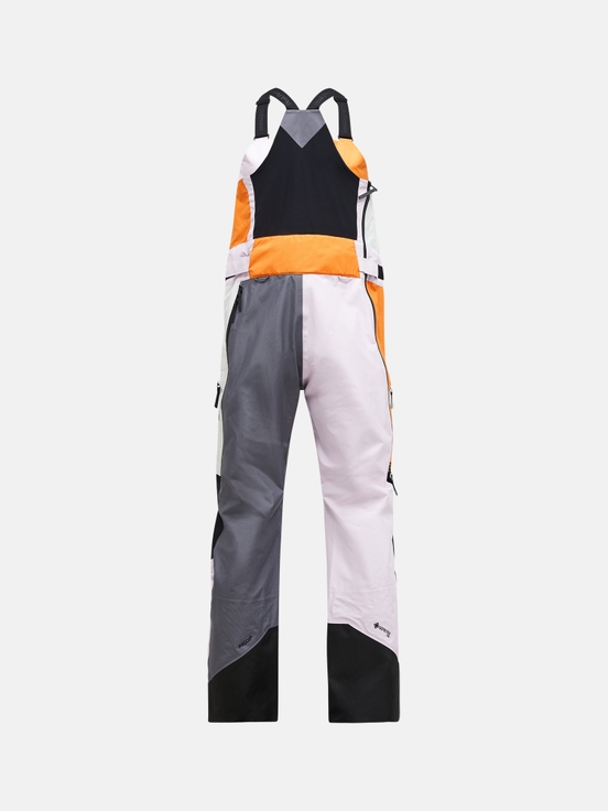 White / Orange Women Peak Performance Vertical Gore-tex Pro Ldn 3l Shell Bib Pants | US-RTOFJ6238