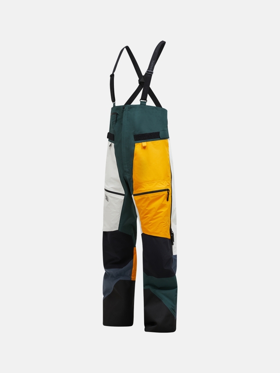 Yellow / White / Green Men Peak Performance Vertical Gore-tex Pro Ldn 3l Shell Bib Pants | US-WMRJK4860