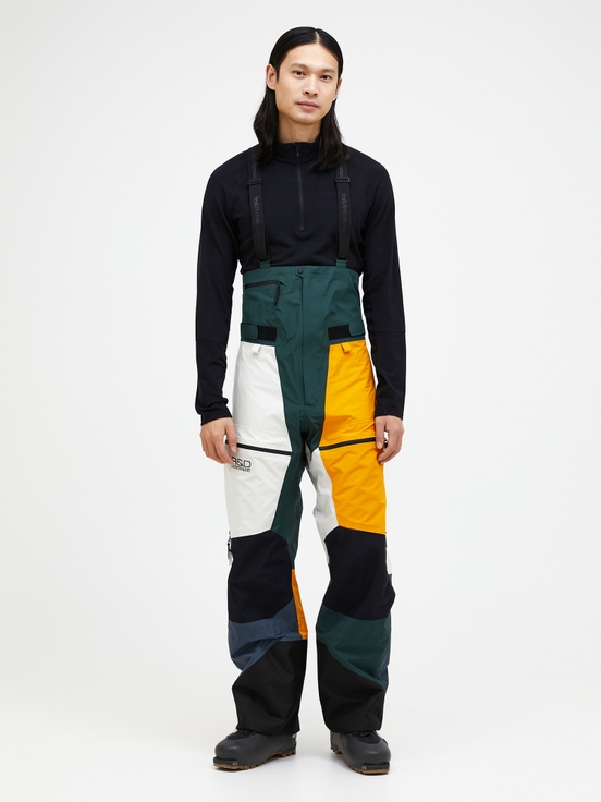 Yellow / White / Green Men Peak Performance Vertical Gore-tex Pro Ldn 3l Shell Bib Pants | US-WMRJK4860